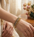 AuraValley Antique Gold Ghungroo Bracelet | Fine